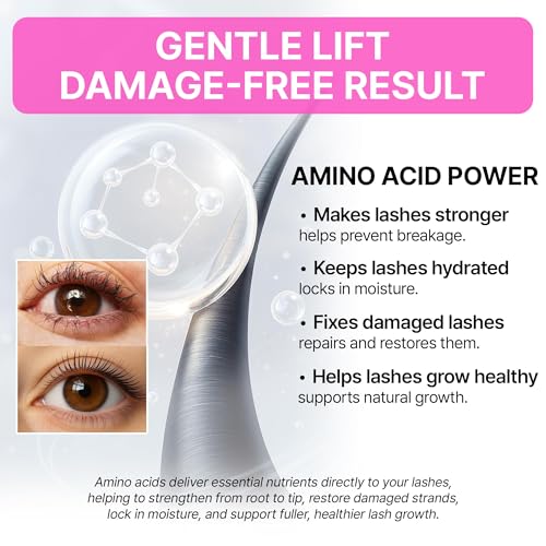 Korean Lash Lift Kit - 5 Sets At Home Eyelash Perm Kit with Upgraded Glue, Eyelash Lift Kit, DIY Lash Perm Easy for Beginn...
