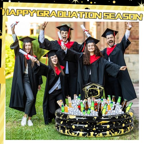 Silipull 2 Pack Graduation Inflatable Party Cooler Inflatable Cooler for Parties Inflatable Drink Cooler Inflatable Servin...