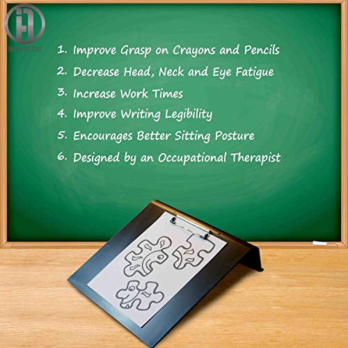 INNER-ACTIVE Slant Board for Writing Sloped Surface to Improve Handwriting Legibility, Posture, Positioning, Grasp, and En...