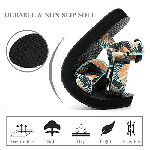 WateLves Womens-Sport-Sandals Hiking Sandals with-Arch-Support Webbing-Outdoor-Beach-Water-Sandals for Travel-Walking-Trek...