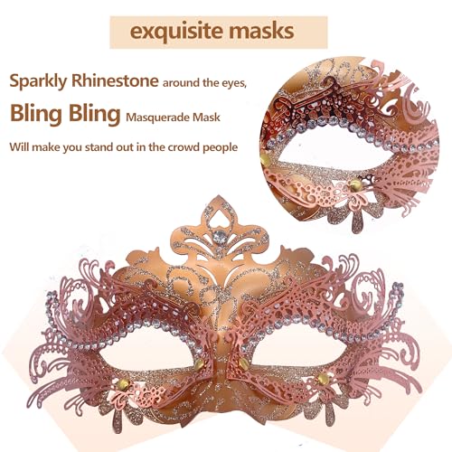 Masquerade Mask for Women/Men, Fancy Party Face Mask Venetian Mask for Prom Ball Halloween Mardi Gras