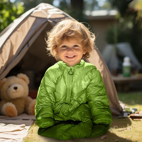 AZITREK T40 Toddler Sleeping Bags Boys Girls | Ages 2-4 | Puffy Kids Sleeping Bag Camping Sleepovers |up to 46 in| Lightwe...