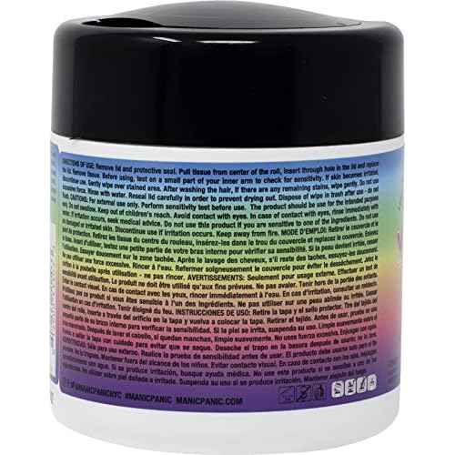 MANIC PANIC Dye Away Hair Dye Remover Wipes - Ammonia-Free Hair Color Remover Wipes for Adults - Removes Semi-Permanent & Permanent Color from Skin - Vegan & Cruelty-Free (50 Count)