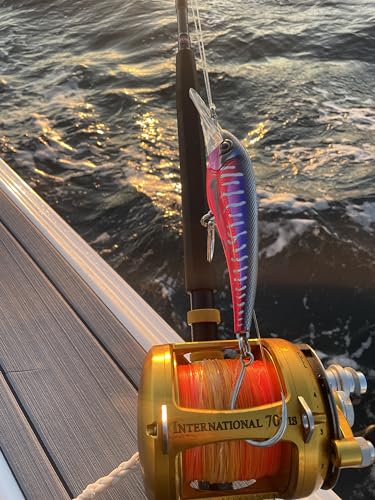 Nomad Design DTX Minnow with Patented Autotune System - Distressed Baitfish Swimming Action, BKK Diablo