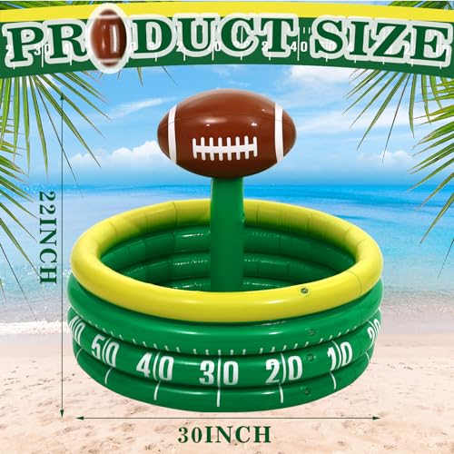 Bencailor Inflatable Cooler Inflatable Football Drink Cooler Toss Game Party Decoration Rugby Basketball Baseball Blow up ...