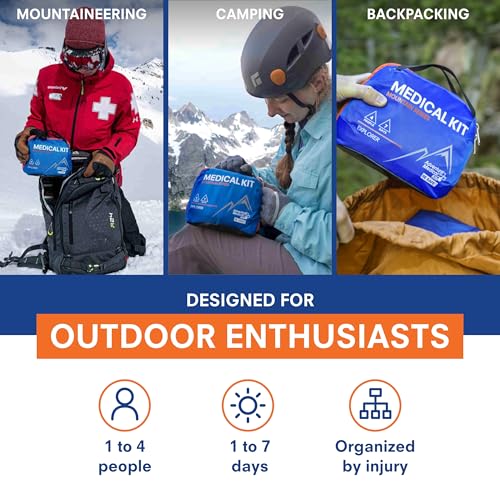 Adventure Medical Kits Mountain Series Medical Kit - Explorer - Emergency Medical First Aid Kit - For 4 People for 7 Days...