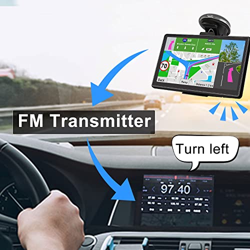 GPS Navigator for Car with 2025 US/CA/MX Offline Maps Free Update, 7 Inch Car GPS Navigation System for Vehicles RV Semi T...
