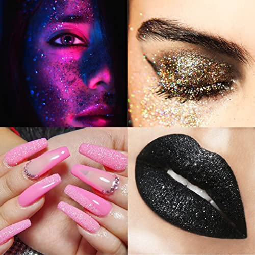 Ultra Fine Glitter 45 Colors Set, Holographic Glitter Powder for Tumblers, Arts and Craft Glitter, Iridescent Glitter for ...