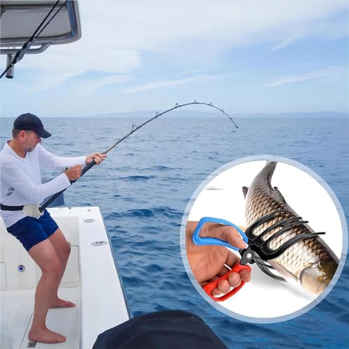Valentines Day Gifts for Him 2 Packs 2/3 Claw Fish Gripper, Metal Fishing Pliers Gripper Catch Fish Control Clamp,Three Te...