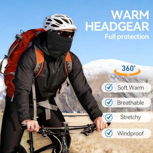 GL GLENSLAVE Cold Weather Balaclava for Men Women, Windproof Scarf Mask Winter Thermal Face Mask, Ski Mask for Outdoor Sports