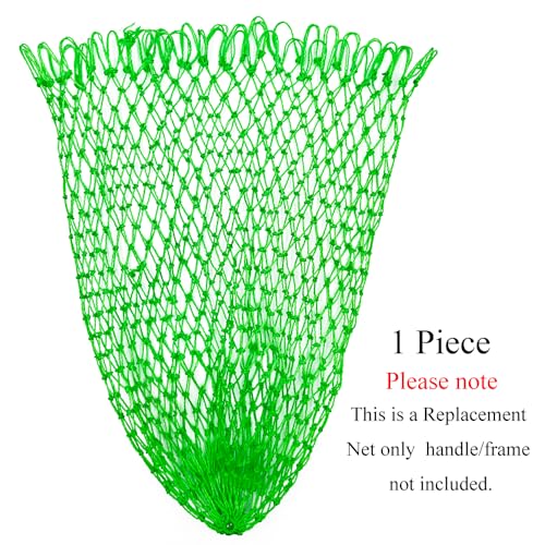 Fishing Net Replacement Foldable Trout Net Replacement Nylon Fishing Landing Mesh for Freshwater Saltwater Robust 24 Strands