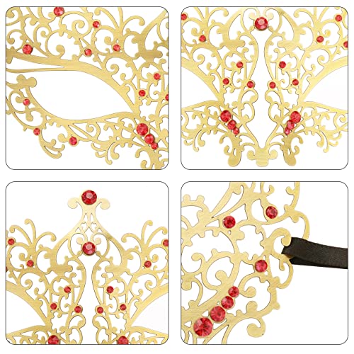 Coddsmz Laser Cut Metal Women's Masquerade Mask Venetian Party Mardi Gras Halloween Mask