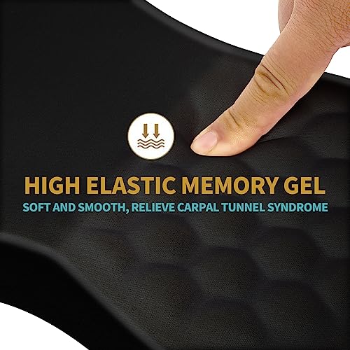 Hokafenle Ergonomic Mouse Pad Wrist Support with Massage Design, Wrist Rest Pain Relief Mousepad with Memory Foam&Non-Slip...