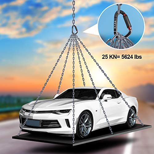 FVW Auto Locking Rock Climbing Carabiner Clips,Professional 25KN (5620 lbs) Heavy Duty Caribeaners for Rappelling Swing Re...