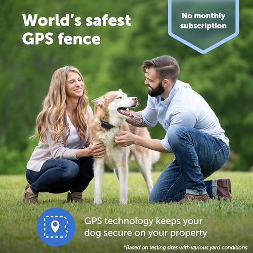 PetSafe Guardian GPS Connected Customizable Fence - Subscription-Free GPS Dog Fence for Large Yards, Create Your Own Bound...