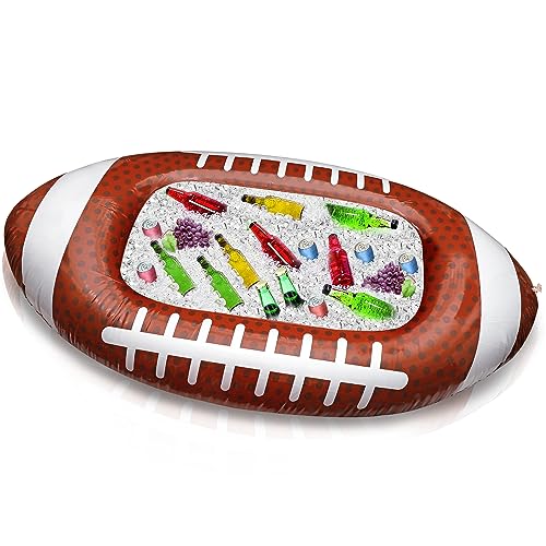 Erweicet Inflatable Football Cooler 1 PCS for Party BBQ Picnic Pool Party Supplies Buffet Luau Cooler,with a Drain Plug In...