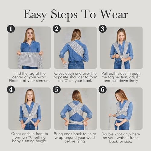 Solly Baby Wrap, Buttery-Soft Baby Carrier Newborn to Toddler 8-25 Lbs., Lightweight & Hands-Free Wrap, Breathable Summer ...