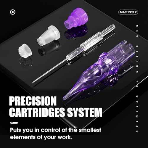 Mast Pro2 Tattoo Needles Cartridges, Pro Needles Pins for Super Aritsts, 20 Count, Disposable Round Liner 1003RL
