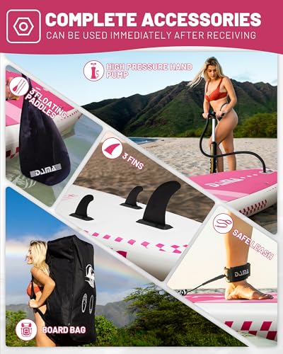 DAMA 11'*34"*6" Inflatable Paddle Board, Paddle Boards for Adults,Sup,Lightweight and Durable, Easy to Inflate, Versatile ...