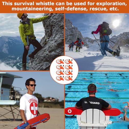 Gyinere 8 Pack Marine Whistle Coast Guard Approved,Boat Whistle,Whistle Emergency,Kayak Whistle,Safety Whistle,Survival Wh...