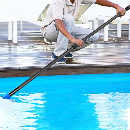 imgokaha Carbon Fiber Pool Pole - Professional 15 Foot Telescopic Pool Cleaning Pole, Pool Skimmer Net Pole, Telescoping S...