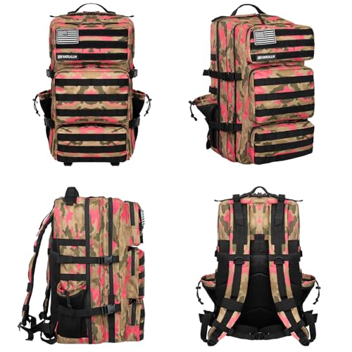 SEYATULLH Military Tactical Backpack 55L for Men & Women Bug Out Bag Assault pack Molle Daypack Hiking Trekking Rucksack (...