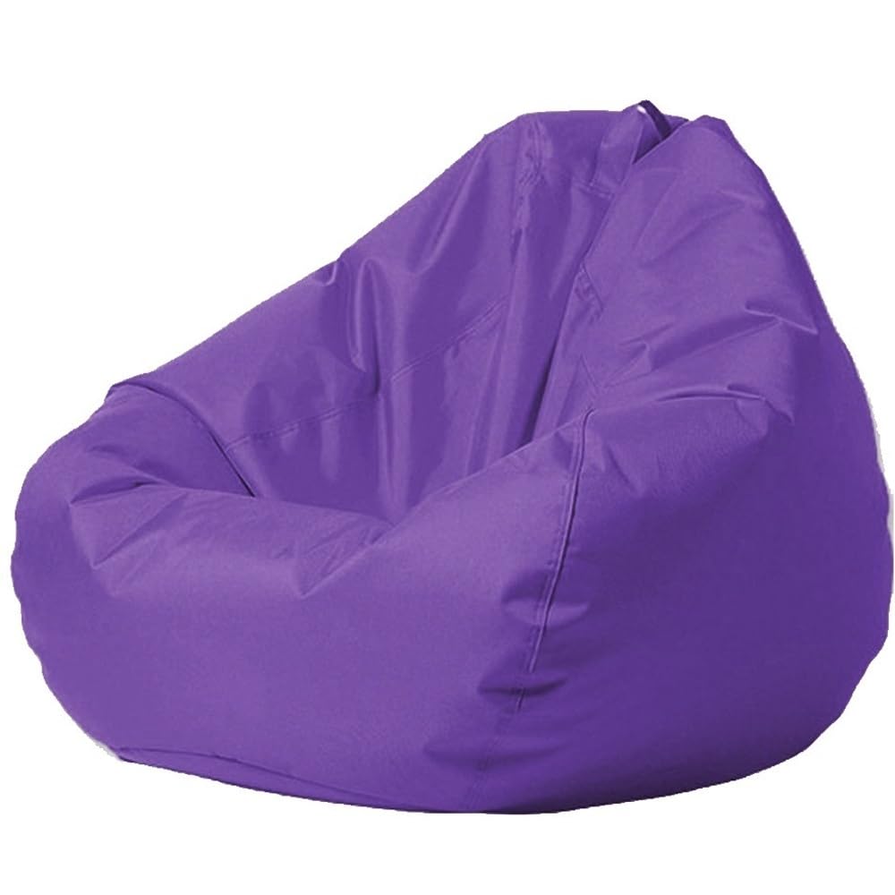 SXBCyan Outdoor Waterproof Bean Bag No Filler Bean Bag Chair, Bean Bag Sofa, Outdoor Bean Bag Garden Beach Swimming Pool Floating Beanbag Pouf Chair Kids Adults(Purple,S-D70cm-cover)