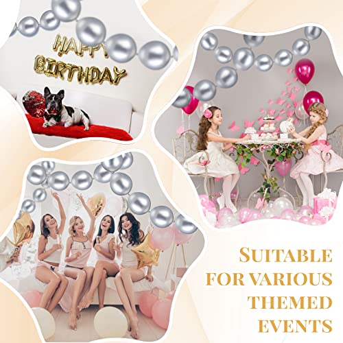 Meanplan 100 Pcs Link Balloon Quick Linking Latex Connected Balloons Linkable for Halloween Thanksgiving Day Carnival Wedd...