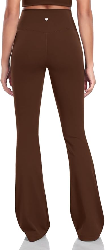 HeyNuts Harmony Flare Leggings 29"/30.5"/32.5"/34.5", High Waisted Tummy Control Wide Leg Bootcut Yoga Pants Lounge Soft