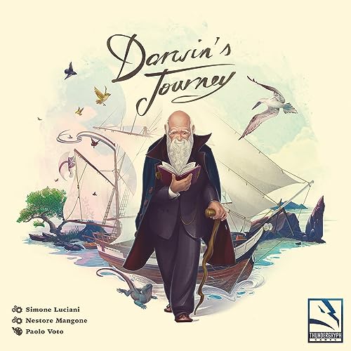 Darwin's Journey Board Game - Evolutionary Strategy Game of Exploration and Discovery, Adventure Game for Kids and Adults, Ages 14+, 1-4 Players, 30-120 Min Playtime, Made by Thundergryph Games