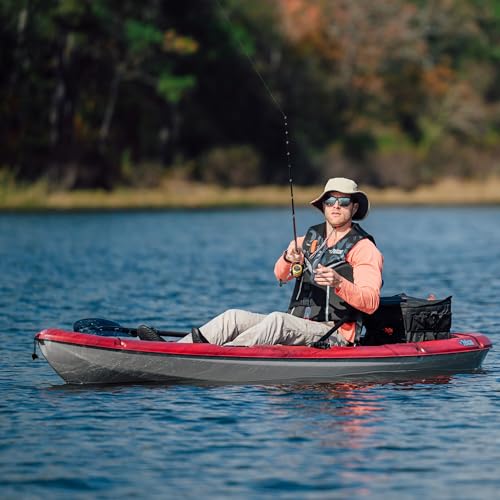 Pelican Sentinel 100XP - Angler Sit on top Fishing Kayak - Lightweight - Ergocast XP™ Seating System - 10 ft