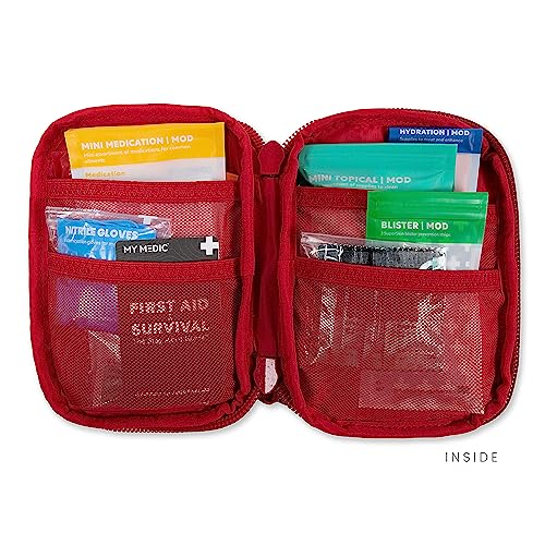 My Medic Sidekick - Camping Hiking and Backpacking First Aid Kit - 70 Items - HSA and FSA Eligible - Small Ifak Great for ...