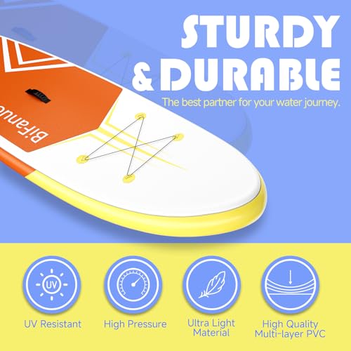 Bifanuo Inflatable Stand Up Paddle Board with SUP Accessories and Backpack