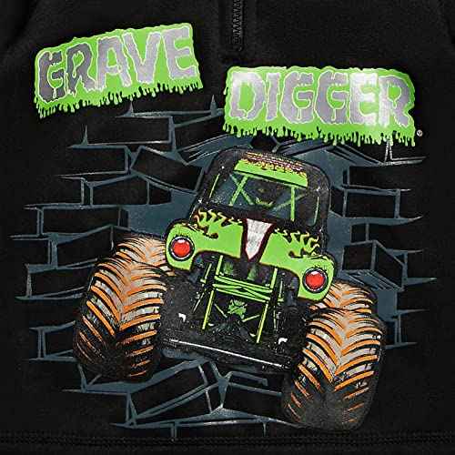Monster Jam Grave Digger Half Zip Hoodie Toddler to Little Kid