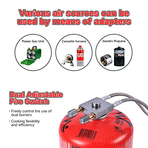 BRS-32 Portable Camping Stove, Foldable, Adjustable Control, and Carrying Case Included - Experience Hassle-Free Outdoor C...