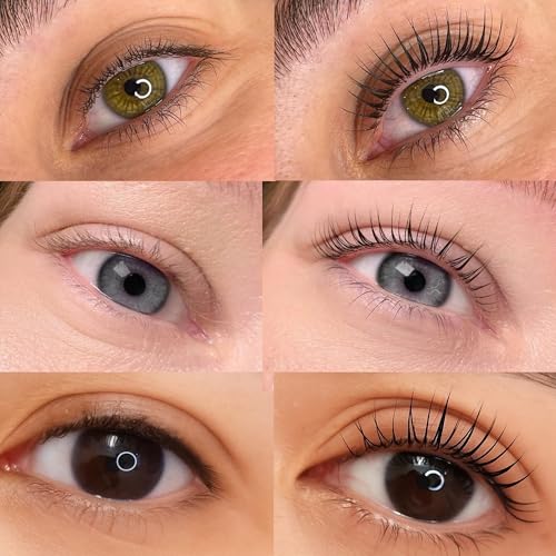 Korean Lash Lift Kit - 5 Sets At Home Eyelash Perm Kit with Upgraded Glue, Eyelash Lift Kit, DIY Lash Perm Easy for Beginn...