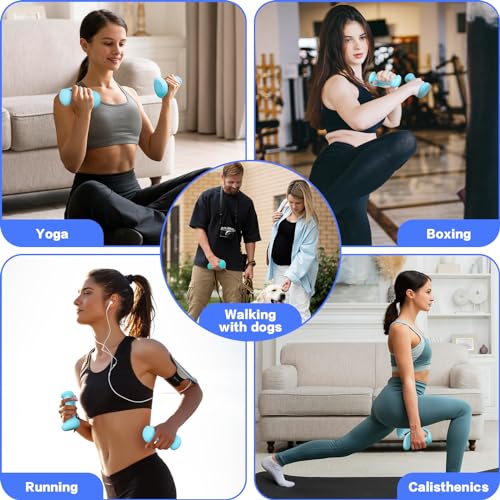 HXD-ERGO Ergonomic Dumbbells Weights Set-Hand Weights for Women at Home, Ear Dumbbells Weights for Pilates, Yoga, Jogging,...