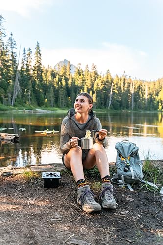 Coghlan’s Portable Folding Camp Stove – Compact, Lightweight Steel Cooking Stove for Camping, Backpacking, Hiking, or Emer...