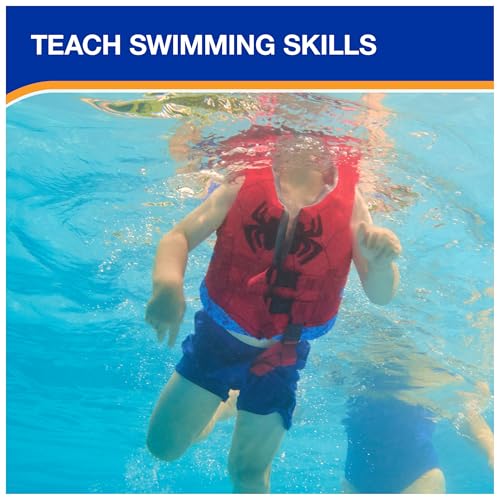 SwimWays Marvel Swim Trainer Life Jacket, US Coast Guard Approved Life Vest Kids Swim Vest, Pool Floats & Life Jackets for...