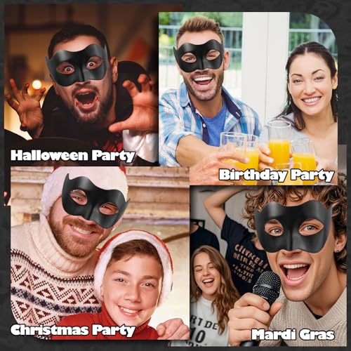 Erythem Masquerade Mask for Men, Venetian Style Masquerade Ball Mask for Halloween Costume Party Mardi Gras