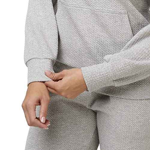 foco Women's Team Logo Soft Gray Woven Fashion Long Sleeve Hoodie