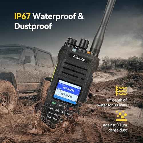 Retevis Ailunce HA1G GMRS Radio, Support Chirp, GMRS Handheld Radio with Cable, IP67 Waterproof, NOAA, 2800mAh, Repeater Capable Two Way Radio with USB-C Charging
