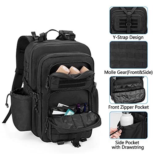 Damero Medical Tactical Backpack, Medical Supplies Bag First Aid Rucksack with Top Y-Strap for Hiking, Trekking Hunting Ca...