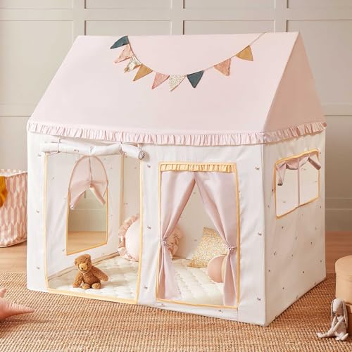 Tiny Land Kids Tent with Mat, Kids Play Tent for Toddlers, Playhouse for Kid Indoor, Ideal Toy Gift for 3+ Girls, Play Roo...
