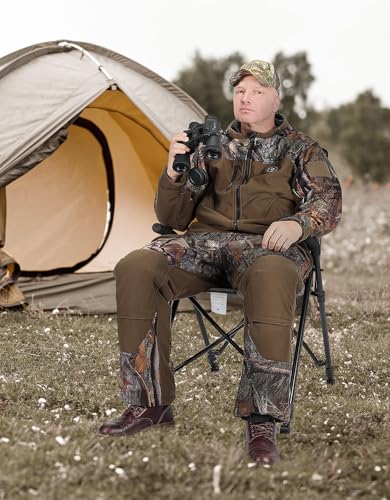 KEMIMOTO Hunting Blind Chair 360 Degree Silent Swivel, 300 Lbs Height Adjustable Quick Folding Portable Comfortable Huntin...