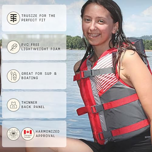 Stohlquist Fit Youth Life Jacket - Coast Guard Approved, High Mobility PFD, Buoyancy Foam, Fully Adjustable for Children A...