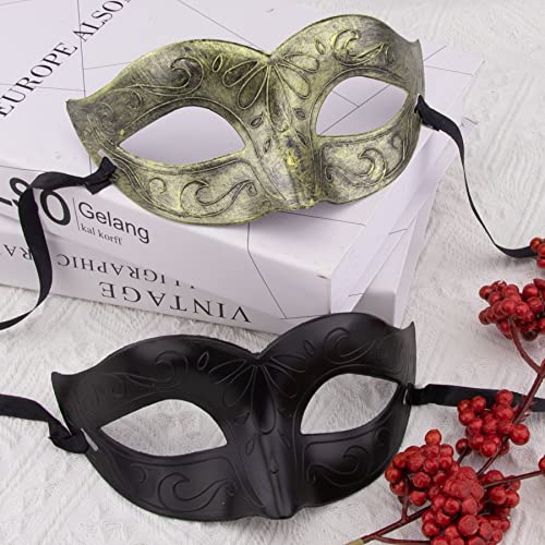 FEQO 32 Pieces Masquerade Masks Vintage Antique Masks Venetian Masks