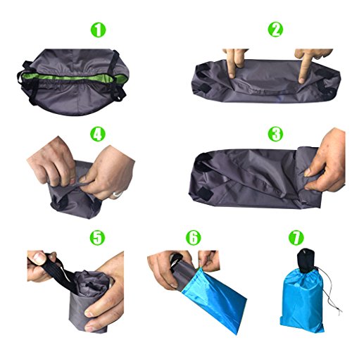 TRENDBOX Foldable Wash Basin Sink Water Bag Portable Mini 8.5L for Footbath Camping Hiking Outdoor Durable Design