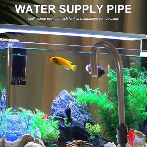 NUOBESTY Hanging Aquarium Water Changer with Hook Design Fish Tank Water Supply Tool Easy Installation Compact Size for Ho...