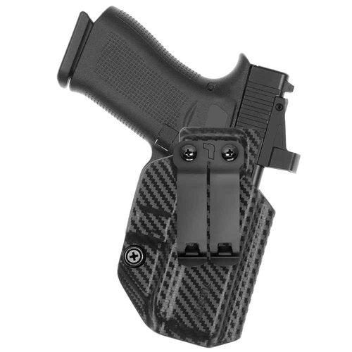 Tulster IWB Profile+ Kydex Holster in Right Hand fits: Glock 43 / 43X | Optic Compatible Inside The Waistband Appendix Concealed Carry